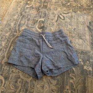 athleta linen shorts